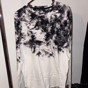 Hollister Monochrome Tie-Dye Long Sleeve Shirt